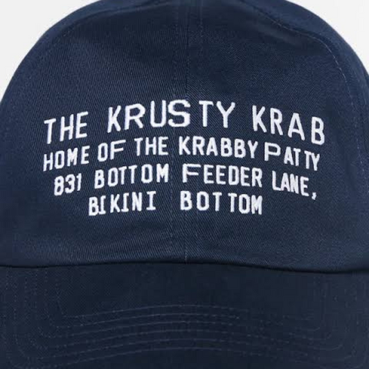 CPFM x Uniqlo SpongeBob Krusty Krab Navy Cap