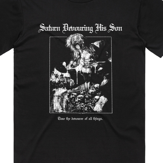 Saturn Devouring His Son T-Shirt Black