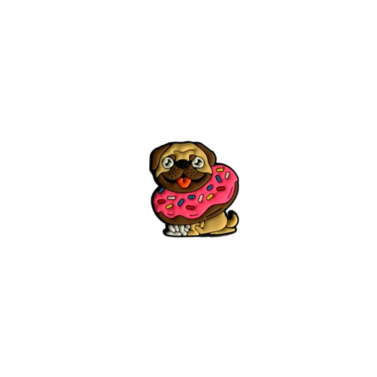 Doughnut Dog Charm