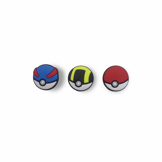 Pokéball Croc Charm 3 Pack