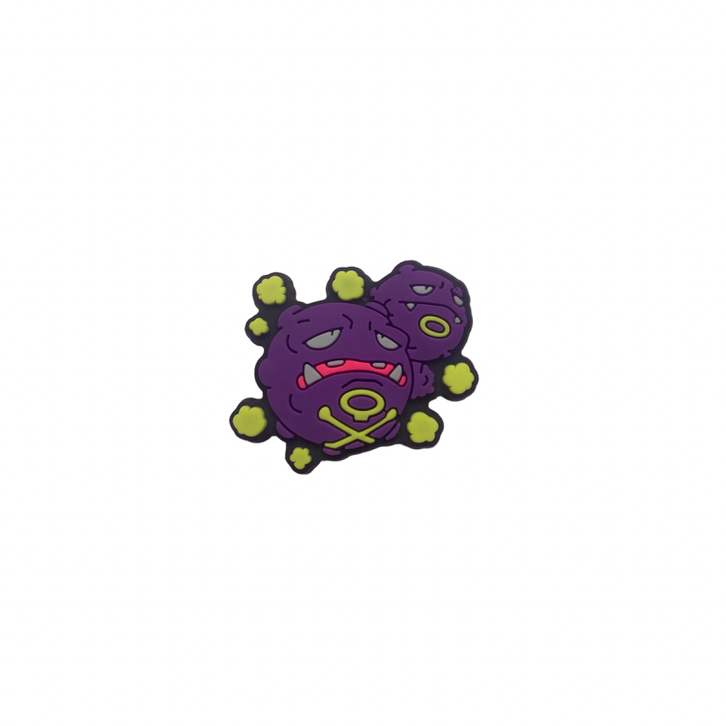 Weezing Croc Charm