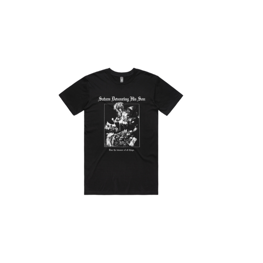 Saturn Devouring His Son T-Shirt Black